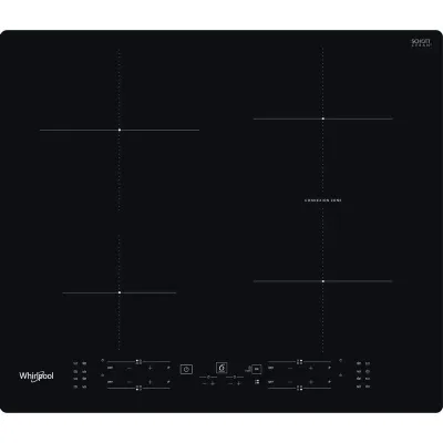 Whirlpool Piano cottura a induzione WB B8360 NE in vetroceramica nero da 59 cm