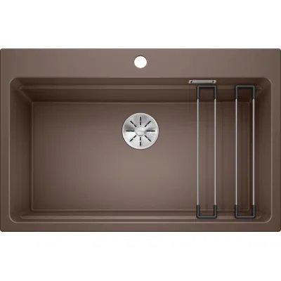 Blanco Lavello una vasca ETAGON 8 1525196 finitura caffè da 78x51 cm - Sopratop