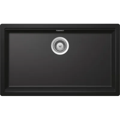 Schock Lavello una vasca KIRUNA N100XL KIRN100XLA75 finitura nero opaco da 75.6x45.6 cm