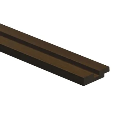 Profilo di chiusura sinistra in duropolimero noce 50x12x2800mm