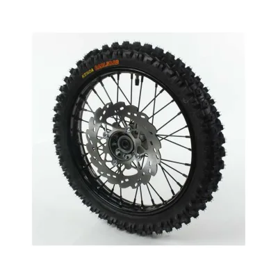 Ruota anteriore 14″ – 15mm in acciaio con pneumatico Kenda, per Pit Bike, Dirt Bike, Minimoto
