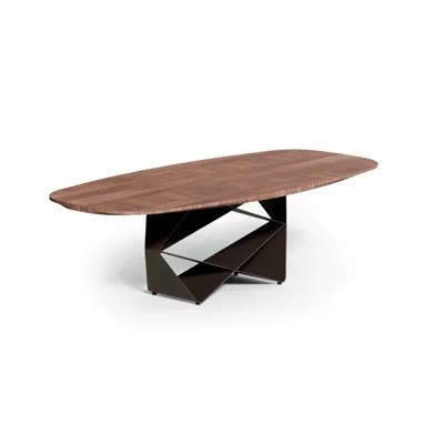 Ozzio Tavolo fisso Gem art. T234 con struttura in metallo e piano a scelta da 260x120 cm