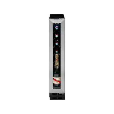 Avintage Cantinetta vino sottopiano da incasso AVU8TXA finitura inox/nero da 15 cm