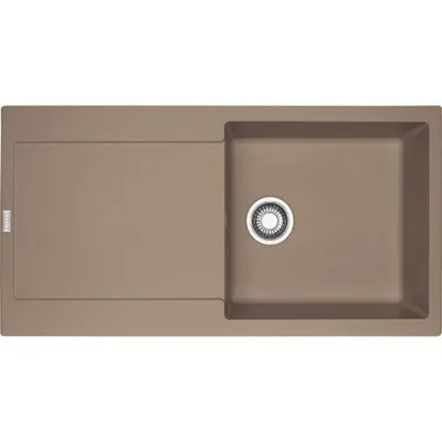 Franke: Lavello una vasca con gocciolatoio Maris MRG 611-L 114.0490.280 finitura fragranite oyster da 97x50 cm