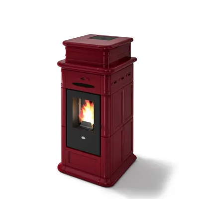 Eva Calòr Stufa a pellet ERMINY 901659700 finitura rosso