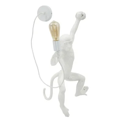LAMPADA DA MURO MONKEY BIANCA CM 32X32X64