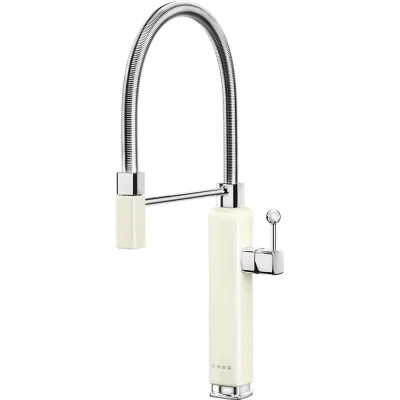 Smeg S Miscelatore monocomando con doccetta MDF50CR finitura panna - IN PROMOZIONE FINO AL 6/07