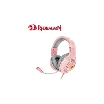 CUFFIE GAMING REDRAGON H260W Hylas con microfono flessibile Illuminazione RGB ROSA