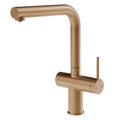 Gessi Miscelatore monocomando Inedito 60571 726 finitura Warm Bronze Brushed PVD - IN PROMOZIONE FINO AL 6/07