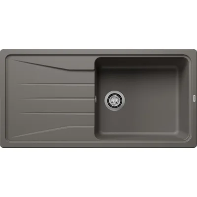 Blanco Lavello una vasca con gocciolatoio SONA XL 6 S 1527341 finitura grigio vulcano da 100x50 cm - Sopratop