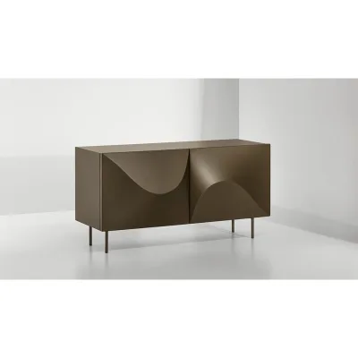 Bonaldo Madia in appoggio Vertigo con piedini in metallo da L.138 cm e H.72 cm - 2 ante