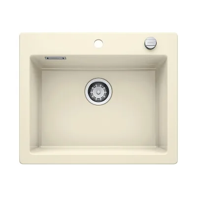 Blanco Lavello una vasca PALONA 6 1520923 in ceramica magnolia da 61.5x51 cm - Sopratop