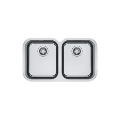 Franke Lavello a due vasche Smart Sottotop SRX 120-34-34 122.0736.137 finitura inox da 76.2x44.6 cm