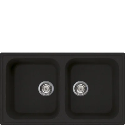 Smeg Lavello due vasche LZ862A2 finitura antracite da 86 cm - IN PROMOZIONE FINO AL 30/06
