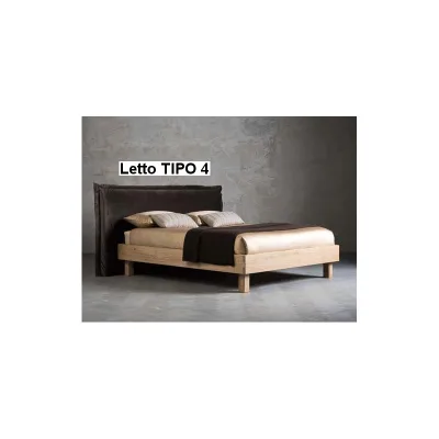 Altacorte Letto king size con testiera Pegaso Tipo 4 da 180 cm