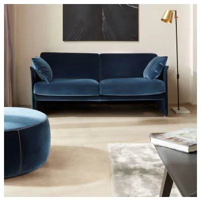 Cassina Divano 2 posti Duc-Duc con struttura in legno e seduta a scelta da 164 cm