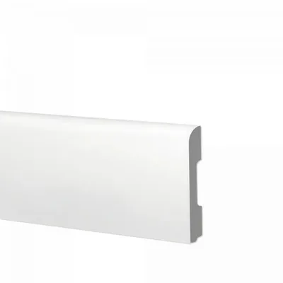 Battiscopa in duropolimero bianco 2000x68x10mm