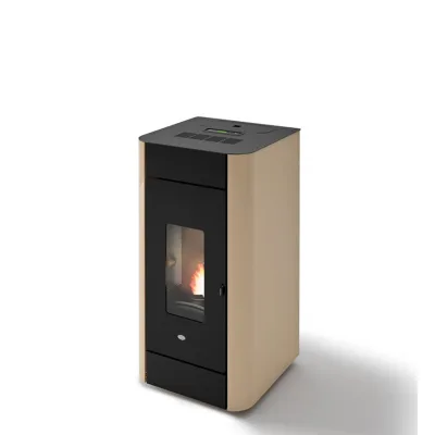 Eva Calòr Termostufa a pellet ventilata FRIDA 13 901670500 finitura tortora