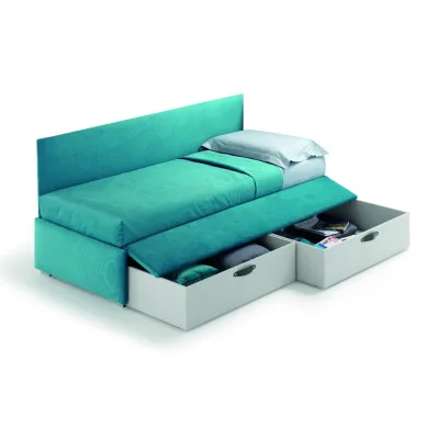 Samoa Letto una piazza e mezza TWICE CENTRALE imbottito con rete da H. 86 cm - IN PROMOZIONE FINO AL 6/07