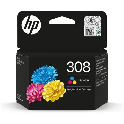 HP 308 TRI-COLOR ORIGINAL INK CART 7FP20UE