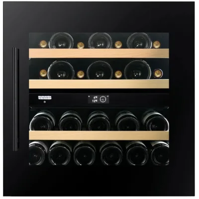 Dunavox Cantinetta vino da incasso/sottotop PRIME-25 DVP-25.65DB finitura nero da 59 cm