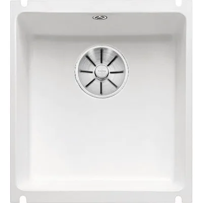 Blanco Lavello una vasca SUBLINE 375-U 1516042 in ceramica bianco da 41.4x45.6 cm - Sottotop