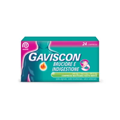 GAVISCON BRUCIORE INDIGESTIONE 24 COMPRESSE MENTA