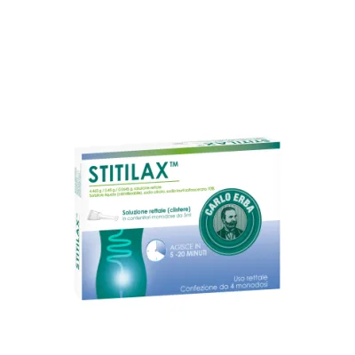 STITILAX SOLUZIONE RETTALE 4 FLACONI MONOUSO 5ML