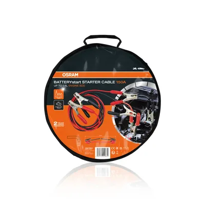 Cavi di avviamento BATTERYstart CABLE OSRAM STARTER CABLE 150A 6mm2 2,5m OSC060