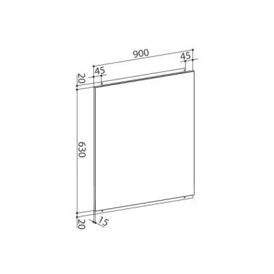 Faber Kit fondale 112.0157.271 da 90 cm