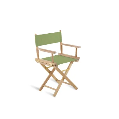 Unopiù Poltroncina pieghevole GINGER con struttura in teak e telo in Batyline Serge Ferrari verde - IN PROMOZIONE FINO AL 6/07