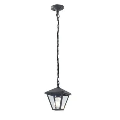 Sospensione antracite 1xe27 ip44 16x16x83cm