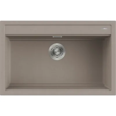 Elleci Lavello una vasca BEST 130 LGB13043 finitura composito G43 tortora da 79x51 cm