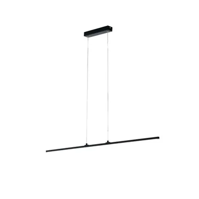 Lampadario a sospensione LED nero in alluminio, 9W, Luce naturale, 100x150cm