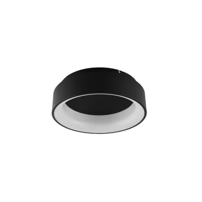 Plafoniera Led Nera 40W, con interruttore CCT 45x13cm
