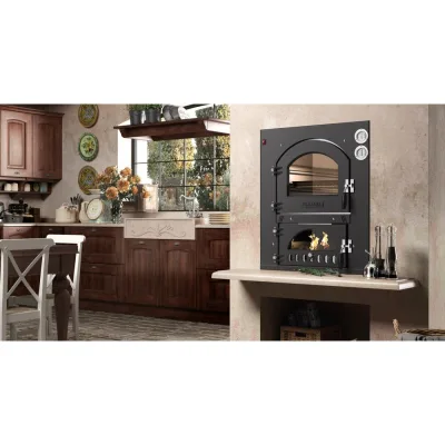 Fontana Forno da incasso a legna INC QV in diverse dimensioni | Cottura Indiretta