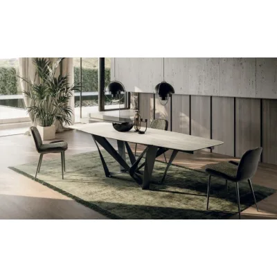 Sedit Tavolo allungabile Papillon con struttura in metallo e piano a scelta - IN PROMOZIONE FINO AL 6/07