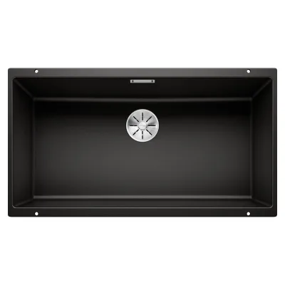 Blanco | Lavello una vasca SUBLINE 800-U 1526005 finitura nero da 83x46 cm - Sottotop