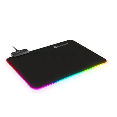 CELLY GAMING MOUSEPAD RGB BLACK CYBERPADBK
