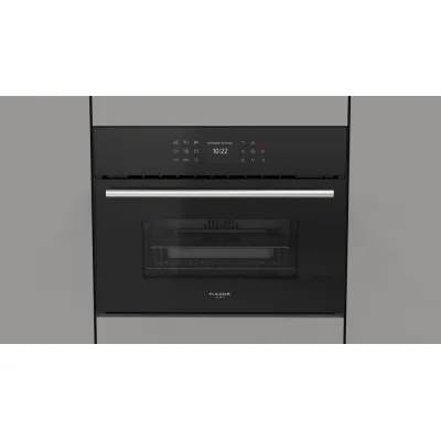 Fulgor Forno combinato vapore FCSO 4510 TEM BK finitura vetro nero da 60 cm
