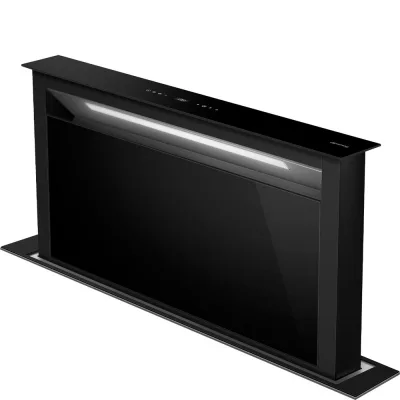 Smeg S Cappa aspirante downdraft KDD90CNE2 finitura vetro nero da 90 cm