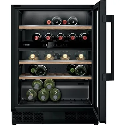 PRONTA CONSEGNA - Bosch Cantina vino sottotop da incasso KUW21AHG0 con porta in vetro trasparente da 60 cm - Serie 6