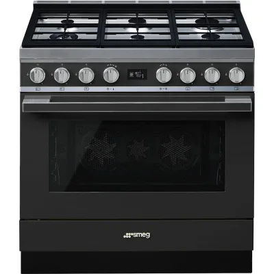 Smeg S Cucina CPF9GPAN con forno pirolitico termoventilato e piano cottura gas finitura antracite da 90x60 cm - PROMOZIONE ATTIVA FINO AL 19/10