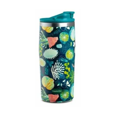 NEAVITA MUG THERMOS ACCIAIO TWICE 450 ML VERDE