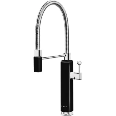 Smeg S Miscelatore monocomando con doccetta MDF50BL finitura nero