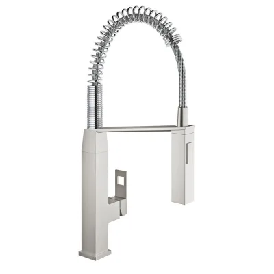 Grohe Miscelatore monocomando Eurocube 31395DC0 finitura super steeel