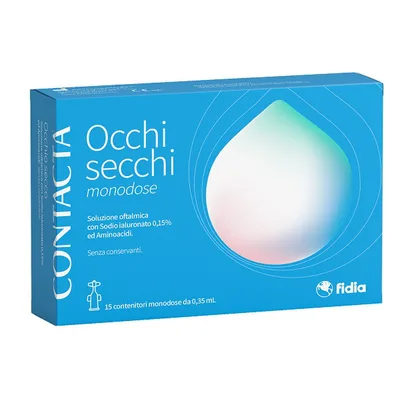 Contacta occhi secchi monodose 15 contenitori monodose da 0,35 ml