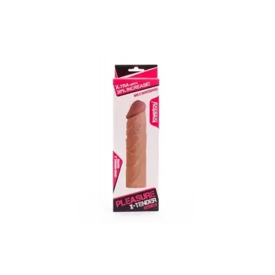 Guaina pene Lovetoy Pleasure X-Tender Add 5 cm 19,5 cm Ø 4 cm TPE realistica