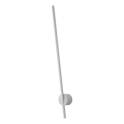 Applique LED bianco minimal in alluminio, 9W, Luce calda, 78.8x8cm