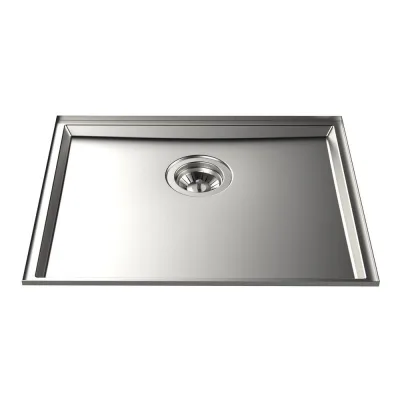 Foster Lavello una vasca 5555 340 finitura acciaio inox da 53x43 cm